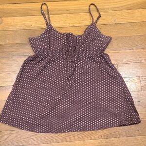 Urban Behavior Brown Polka Dot Tank